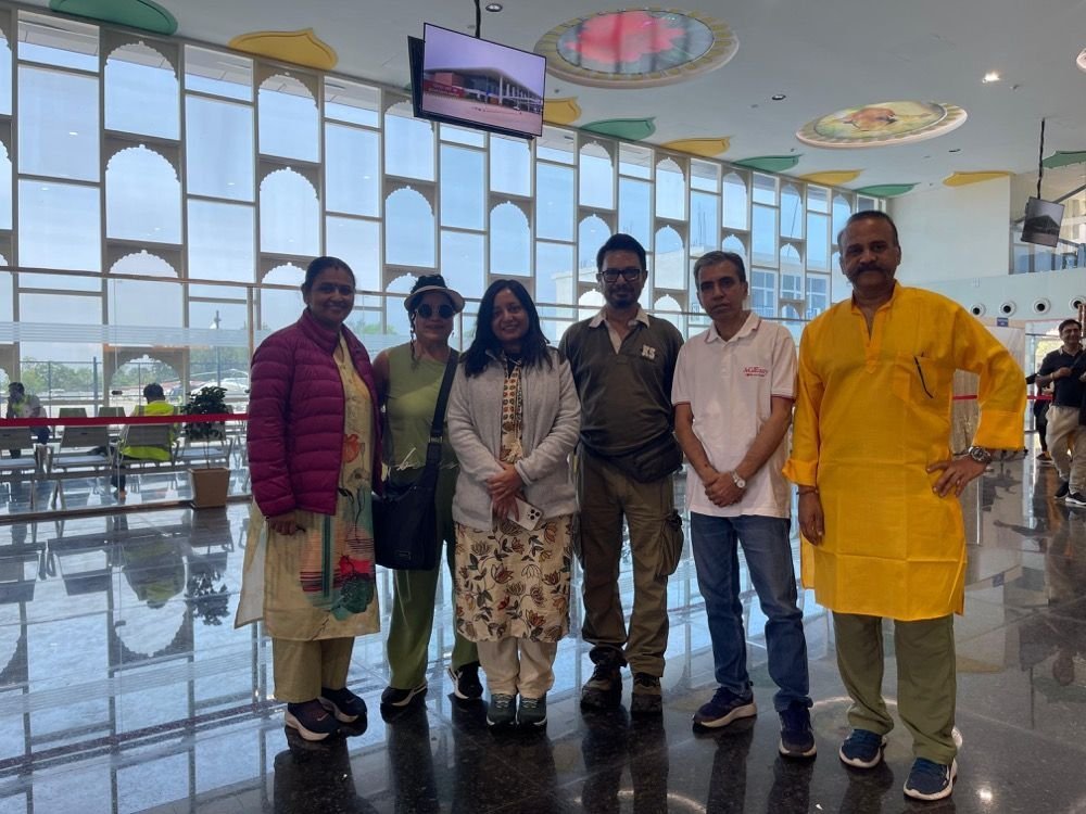 Saffron Chariot guests at Dehradun airport before their helicopter Yatra
