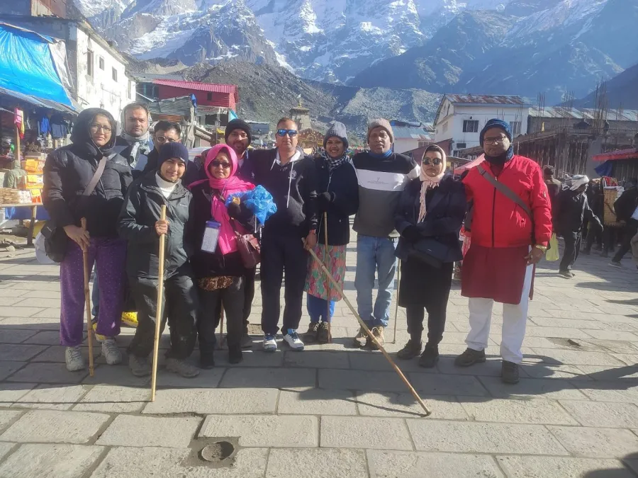 Saffron Chariot guests on their Char Dham Yatra